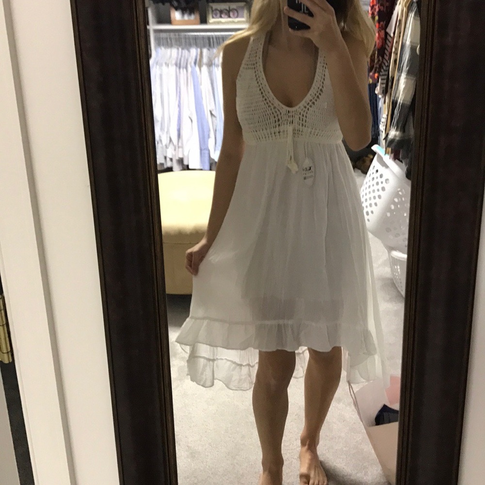 Crochet High Low Dress